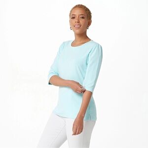 Denim & Co. Essentials Jersey Ballet Sleeve Top
